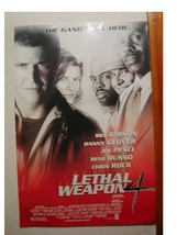 Lethal Weapon 4 Affiche 4 Mel Gibson Commercial - £7.07 GBP