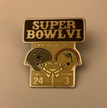Super Bowl VI NFL Football New Orleans 1972 Pin Dallas Cowboys VS Miami Dolphins - £11.73 GBP