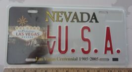 NEW Las Vegas Nevada Centennial License Plate USA FULL SIZE RAISED LETTERS  - $29.69