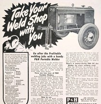 1948 P&amp;H Portable Welding Machine Advertisement Metalworking Vintage E2H4 - $19.99