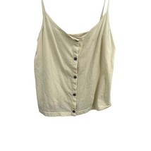 Truly Madly Deeply UO Cream Button Front Tank Small New - £18.49 GBP