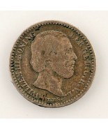 1889 Netherlands 10 Cent Coin (F) Fine Condition - $56.54 CAD