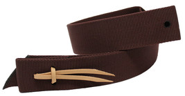 2&quot; Horse Brown Heavy Nylon Tie Strap Western Saddle w/ holes Tack 97S04 - £8.41 GBP