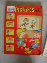 Vintage Saalfield Coloring Book - Funny Pictures to Color - $16.83