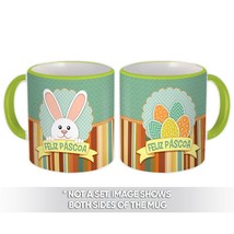 Coelho da Páscoa Ovos : Gift Mug Easter Bunny Eggs Portuguese - £12.50 GBP