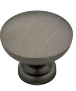 Essentials Fulton 1-3/16 in. (30 mm) Heirloom Silver Cabinet Knob (10-Pack) - £9.09 GBP