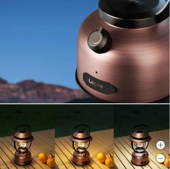 Lepro Lantern Retro Metal LED USB Rechargeable Dimmable Water-Resistant Compact Item image 5