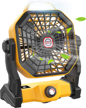 Camping Fan with LED Lantern, 36 Hours 9 Inch Portable Rechargeable Batt... - $41.41 Camping Fan with LED Lantern, 36 Hours 9 Inch Portable Rechargeable Batt... - $41.41