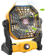 Camping Fan with LED Lantern, 36 Hours 9 Inch Portable Rechargeable Batt... - $41.41