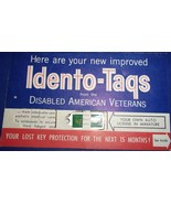 Vintage Michigan 1961 Idento Tags From The Disabled American Veterans  - €13,05 EUR