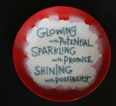 Vtg Hallmark ring jewelry trinket tray &quot;Glowing with potential...&quot; - $14.99