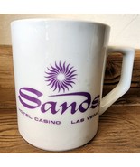 Vintage Mug Cup Las Vegas Sands Hotel Casino White &amp; Purple See Pictures... - $7.11