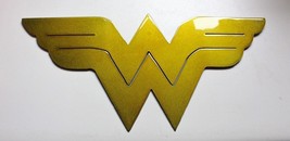 Wonder Woman Symbol - Metal Wall Art - Gold 20&quot; wide - £29.69 GBP