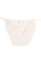 FOR LOVE &amp; LEMONS Womens Panties Lace Back Lightweight Casual White Size S - £31.04 GBP