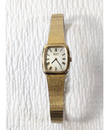 Vintage Seiko Watch Women Gold Tone Silver Dial Rectangle 2320-6349 wris... - $824.81 MXN