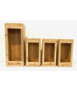 Purplewares 4 Pc Bamboo Organizer Storage Bags Gallon-Quart-Sandwich-Sna... - $41.09 CAD