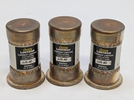 Lot of 3 Bussmann JJS-40 Current Limiting Fuse, 40Amps, 600VAC, Class T ... - $24.74