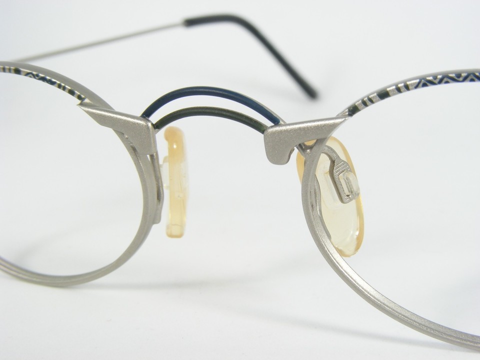 Vintage GMC Par Tendance Company 6767 2 Argent/Vert/Bleu Lunettes 44-20-135mm Item image 7