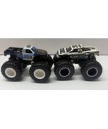 Hot Wheels Monster Jam Demolition Doubles Hooligan &amp; Police Set of 2 Trucks - $27.13 CAD