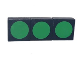 Qwirkle Replacement OEM 3 Green Circle Tiles Complete Set - £6.72 GBP