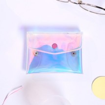 PVC Lipstick Cosmetic Bag Holographic Pencil Case Cute Glitter Pencil Laser Pen  - £12.52 GBP