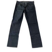 Men&#39;s Jeans Old Navy Slim Etroit Size 34 x 34 Dark Blue Zipper Button 5 pockets - £12.69 GBP
