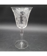 Vintage MIKADO Morgantown 7-5/8&quot; Water Goblet Pattern 7711 Etched Urn &amp; ... - $13.49 CAD