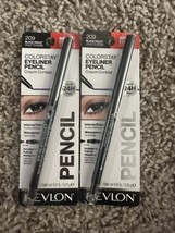 2x Revlon ColorStay Pencil Eyeliner #209 Black Violet New - $11.74