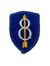 WW2 US Army Patch 8th Infantry Division Eight Arrow Through Center Shoulder - £8.92 GBP