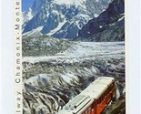 Chamonix Mont Blanc The Sea of Ice Brochure Rack Railway Switzerland 1969 - $21.78