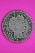 1915 S Barber Liberty Dime Silver Coin Guaranteed Authentic Free Shippin... - $19.99