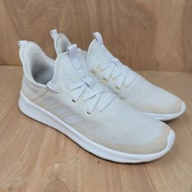 Adidas Womens Cloudfoam Pure FW7598 White Running Shoes Sneakers Size 6.5 - $33.87