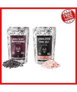 Black Peppercorns 16oz and Himalayan Pink Salt 2lb - Ethically Sourced - $22.76