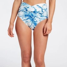 CALIA High Rise Twist Front Swim Bottom Floral Flourish Blue XL NEW - $20.00