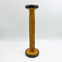 Antique Vintage Primitive Sewing Spool Bobbin wood roberts hirst halifax - £23.97 GBP