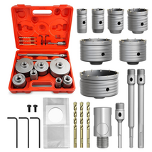 17PCS Concrete Hole Saw Kit,30/40/50/65/80/100/110Mm Masonry Hole Saw, w... - $158.75