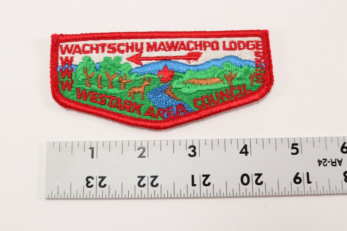 Vtg Wachtschu Mawachpo 559 OA Order Arrow WWW Boy Scouts of America Flap Patch Item image 4
