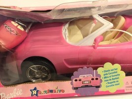 Barbie Hot Pink GM Corvette Mattel Doll Car Radio Remote Control Vehicle... - £96.97 GBP