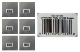 Low-Voltage Divider Plate 4&#39;&#39; In. Square PVC 3-Gang  - Cantex EZLVD-SW (... - $222.93 MXN