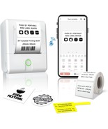 Puqu Q1 Label Maker Machine With 40X30Mm Tape, All Free App With 1000, W... - $54.84 CAD