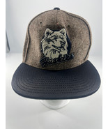Zephyr Hat Wool Mens Adjustable UCONN Huskies Brown Black New - €47,93 EUR