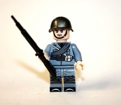 Gift Minifigure Italian WW2 Army Soldier Blue Uniform Fast Ship - £4.75 GBP