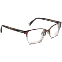 Coach Eyeglasses HC 5047 (Evie) 9163 Satin Brown Horn Half Rim Frame 52[]17 135 - £31.96 GBP