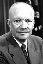 President Dwight D. Eisenhower B&amp;W Portrait 13X19 Photo - £12.56 GBP