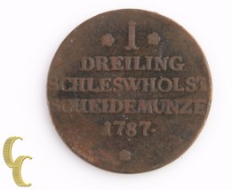 1787 German States, Schleswig-Holstein Dreiling (Fine Christian VII KM-116 - $83.16