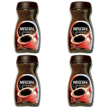 4 Pack Nescafe Clasico Dark Roast Instant Coffee 7 Oz. Jar - £22.02 GBP