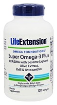 MAKE OFFER! 2 Pack Life Extension Super Omega-3 Plus EPA/DHA Krill Astaxanthin image 2