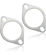 2 PCS Car Exhaust Gasket,2.5&quot; 2-Bolt Exhaust Flange Gasket Replacement O... - $225.23 MXN