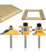 Raised Panel Router Bits，3Pcs 1/4&quot; Shank Router Bit Set,Cabinet Door Router - $841.65 MXN