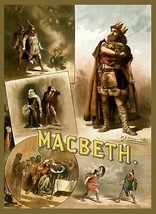 7722.Vintage design Poster.Home room wall decor.Victorian Macbeth theater art. - £12.81 GBP+